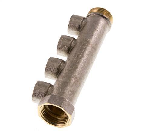 G 1'' x 4xG 1/2'' F/M/F Nickel plated Brass Distributor pipes 10 Bar