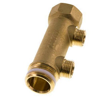 G 1'' x 2xG 1/2'' F/M/M Brass Distributor pipes 10 Bar