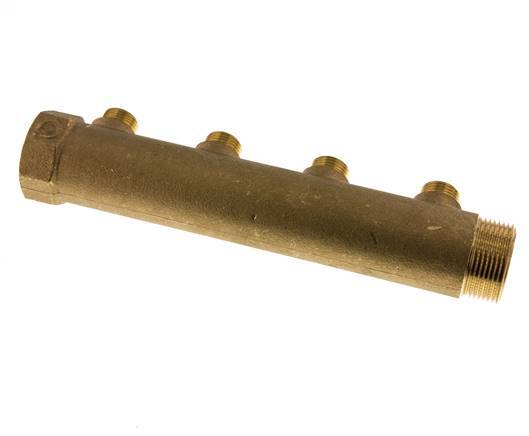 G 1 1/4'' x 4xG 1/2'' F/M/M Brass Distributor pipes 10 Bar