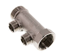 G 1'' x 2xG 1/2'' F/M/M Nickel plated Brass Distributor pipes 10 Bar