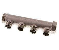 G 1'' x 4xG 1/2'' F/M/M Nickel plated Brass Distributor pipes 10 Bar