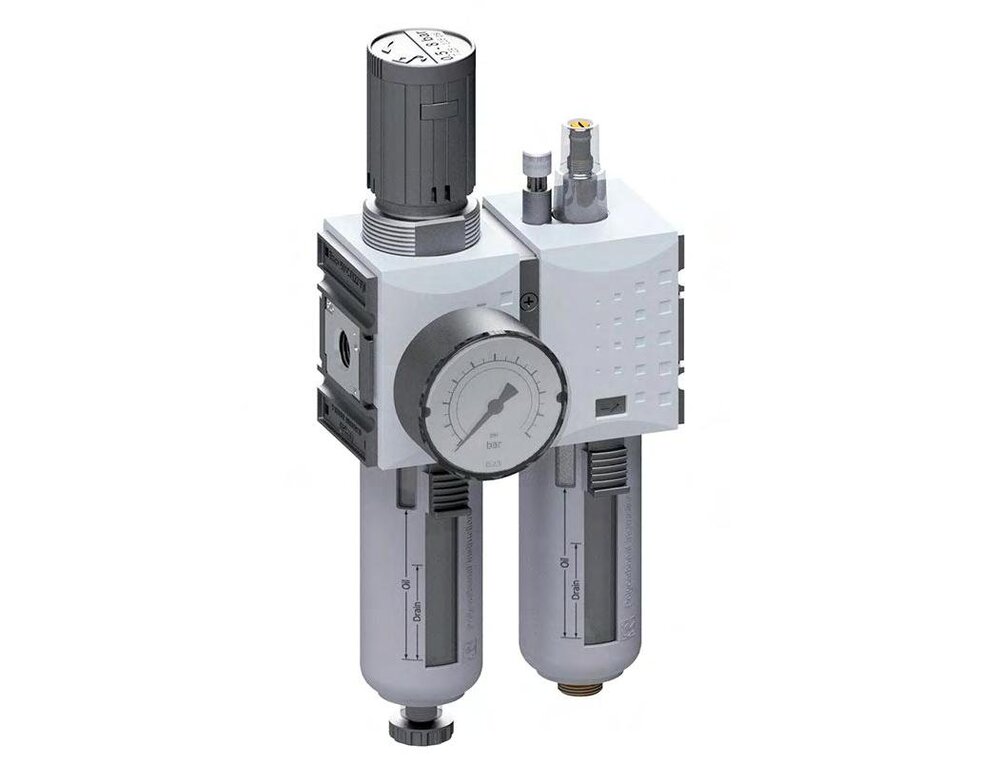 FRL 2-Part G3/8'' 1750 l/min 0.5-16.0bar/7-232psi Semi-Auto Metal Futura 1