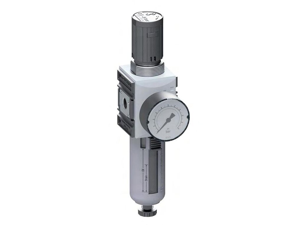 Filter-Regulator G3/8'' 2500 l/min 0.2-4.0bar/3-58psi Auto Polycarbonate Futura 1