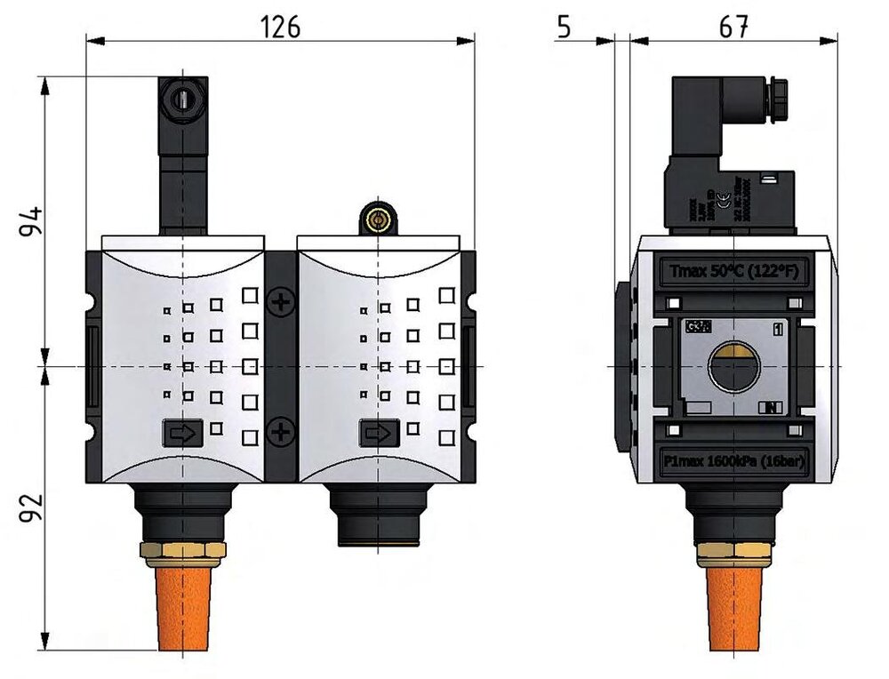 Soft-start Valve G3/8 230VAC 3400 l/min Futura 2