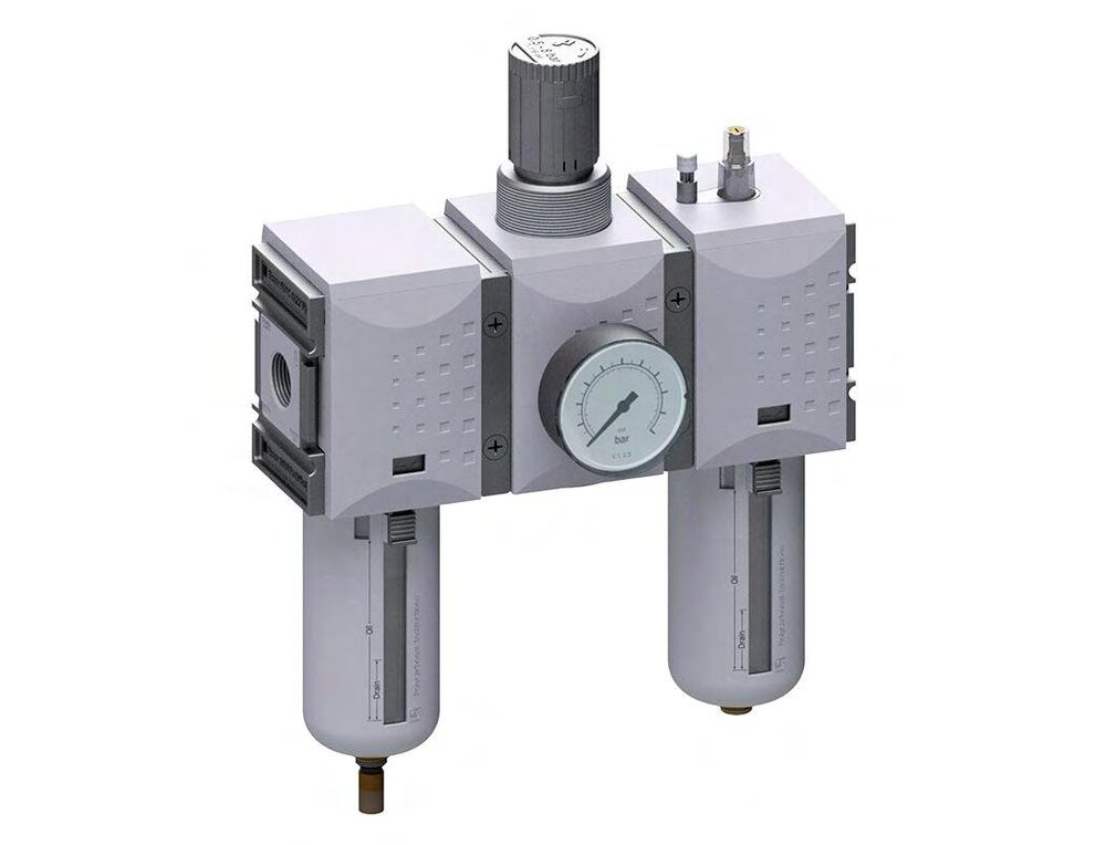 FRL 3-Part G1'' 12000 l/min 0.5-8.0bar/7-116psi Auto Polycarbonate Futura 4