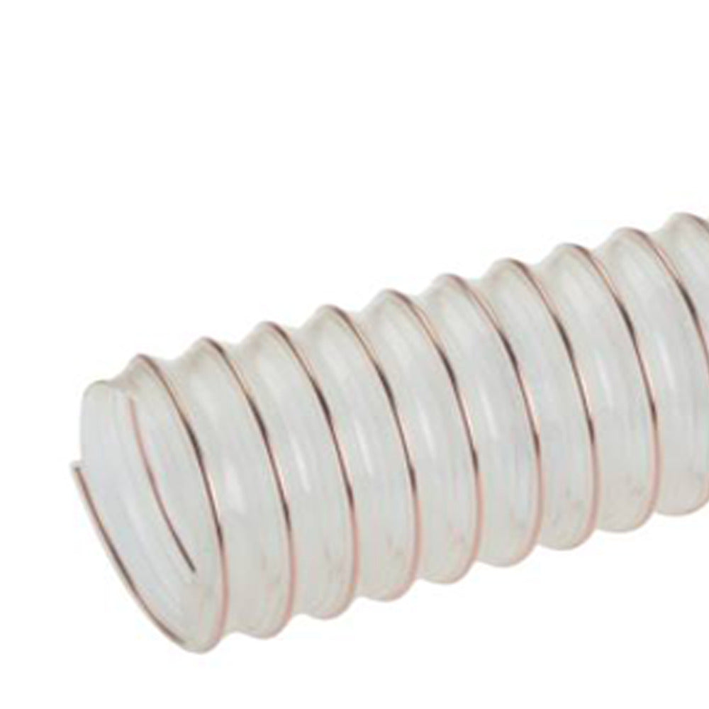 Antistatic PUR pressure and suction hose 60 mm (ID) 42 mm (BR) 10 m food-grade