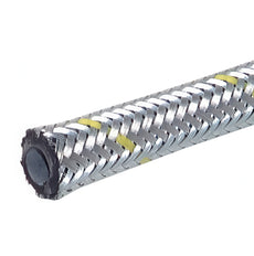 Oil & fuel hose with zinc plated steel braiding 25x33 mm 1 m