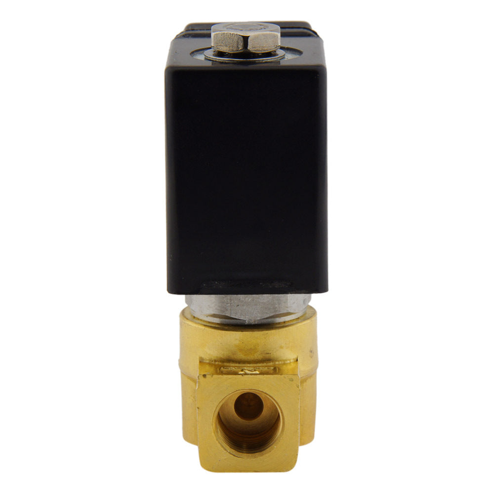 Solenoid Valve HP-DA 1/4'' Brass PTFE 4-100bar 120V AC