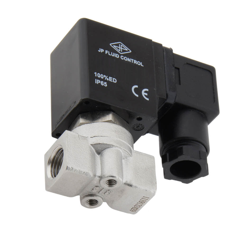 Solenoid Valve HP-DA 1/4'' Stainless Steel PTFE 4-100bar 120V AC