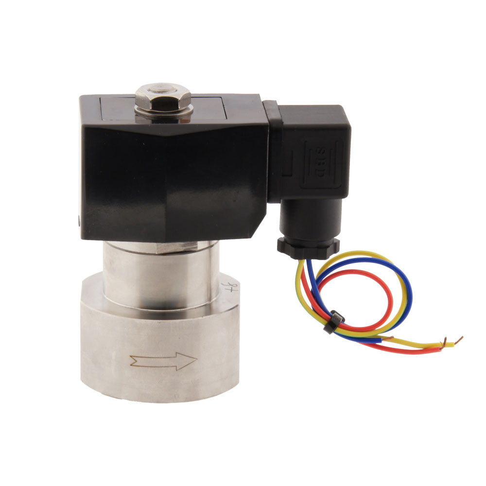 Solenoid Valve HP-IA 1/4'' high pressure stainless steel PTFE 0.5-70bar 24V DC