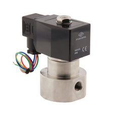 Solenoid Valve HP-IA 1/4'' high pressure stainless steel PTFE 0.5-70bar 24V DC