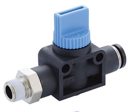 R3/8" - 6mm 2-Way Shut-Off Hand Valve