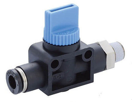 10mm - R3/8" 3/2-Way Shut-Off Hand Valve