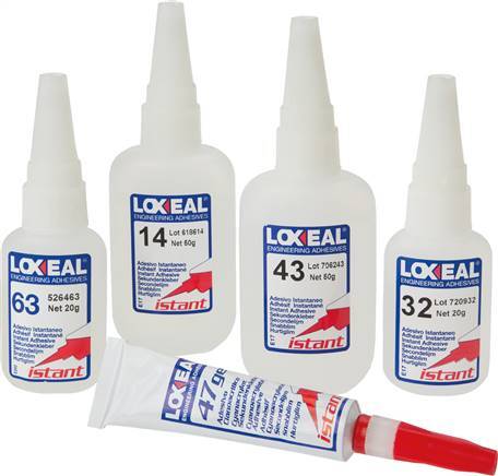 Loxeal Instant Adhesive 500ml Transparent 1-2s Curing Time Metal And Plastic Surfaces