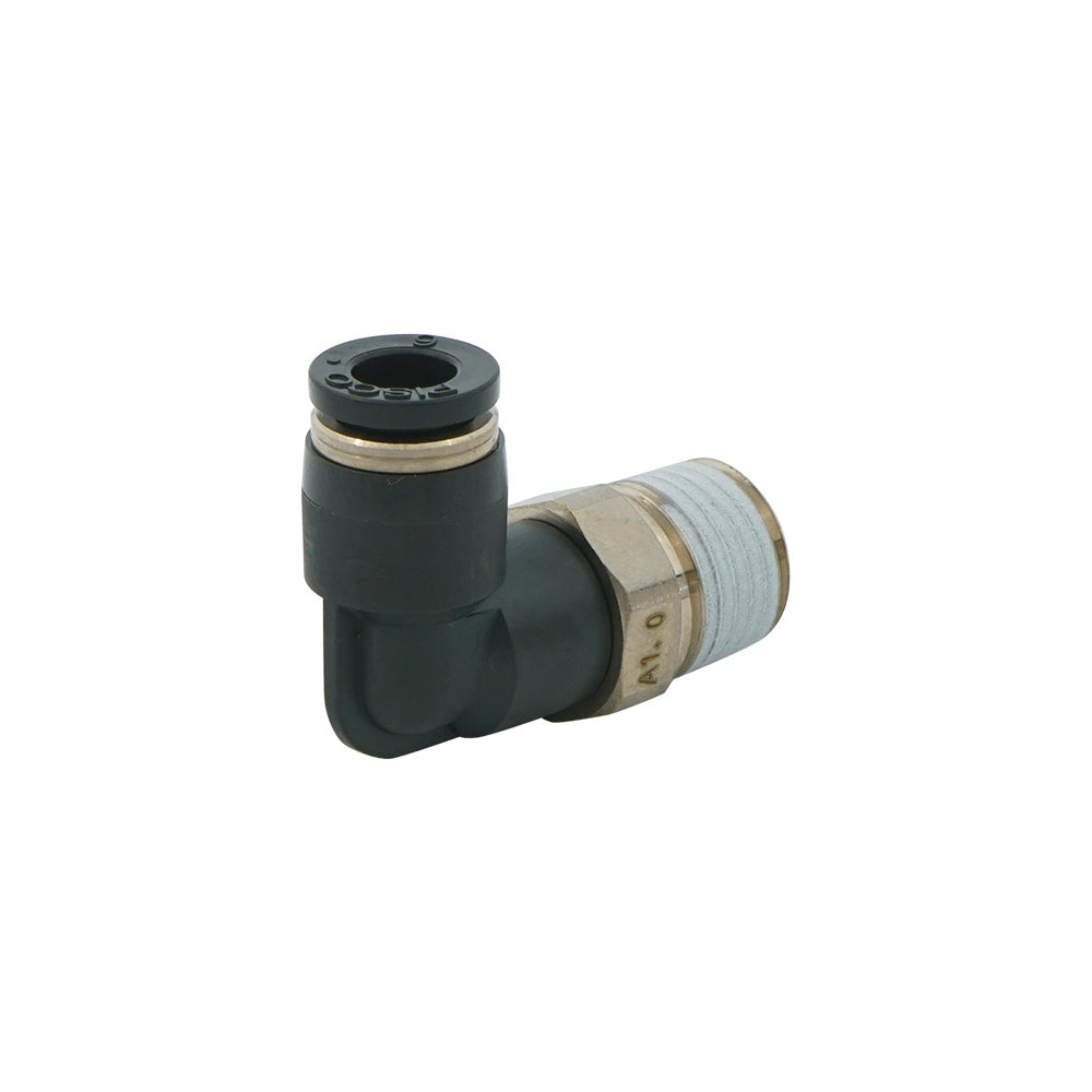 IN R1/8" x OUT 4mm Angled 1.7mm Orifice Meter-Out Check Valve