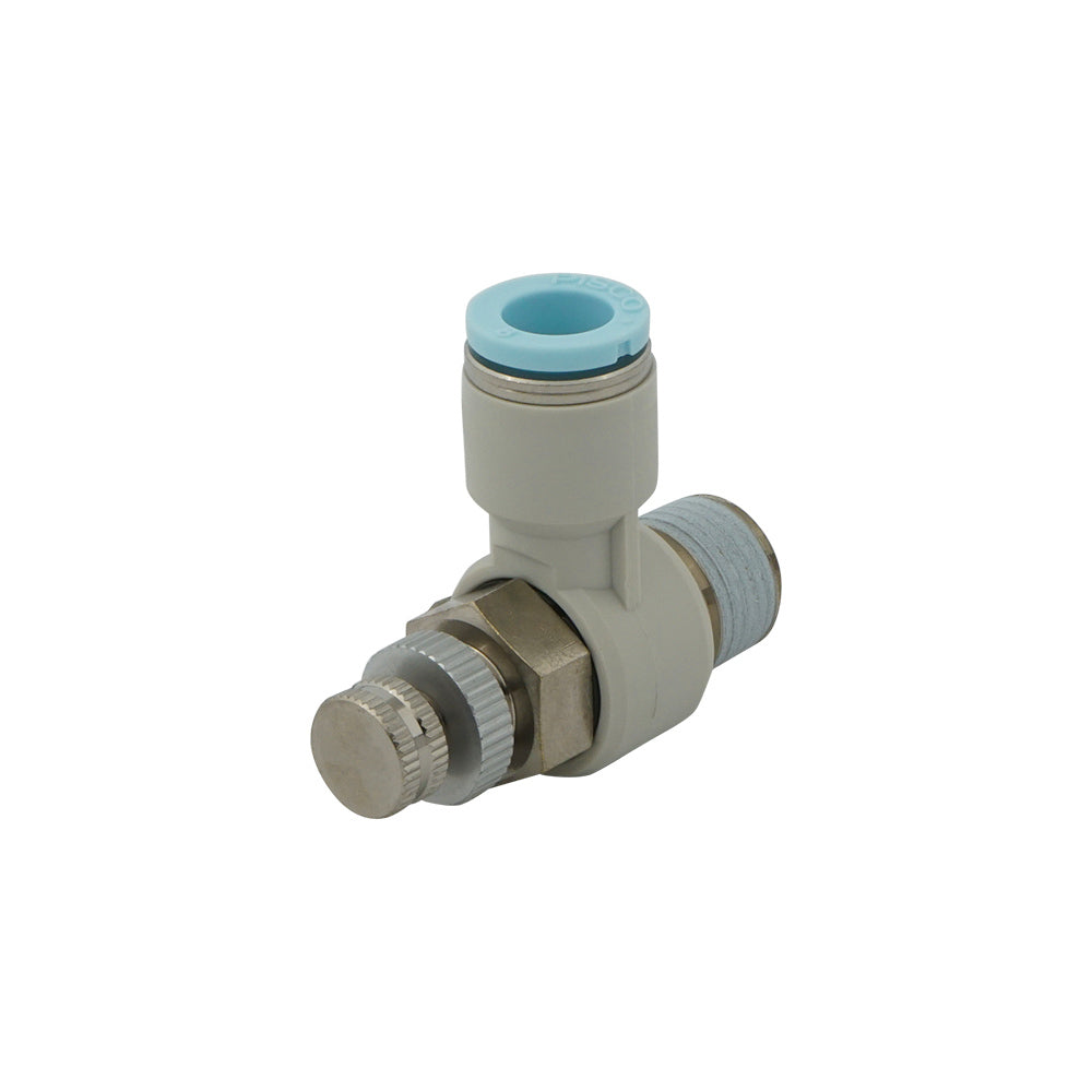 1/4" - R1/8" Elbow Clean-Room Package Pneumatic Needle Valve