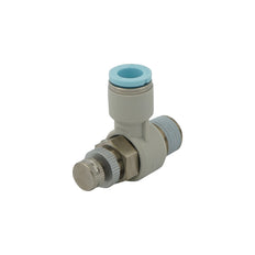 10mm - R3/8" Elbow Clean-Room Package Pneumatic Needle Valve