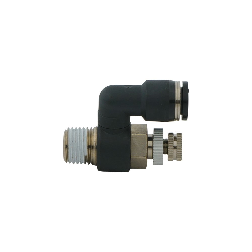 1/4" - R1/8" Rotatable Pneumatic Needle Valve