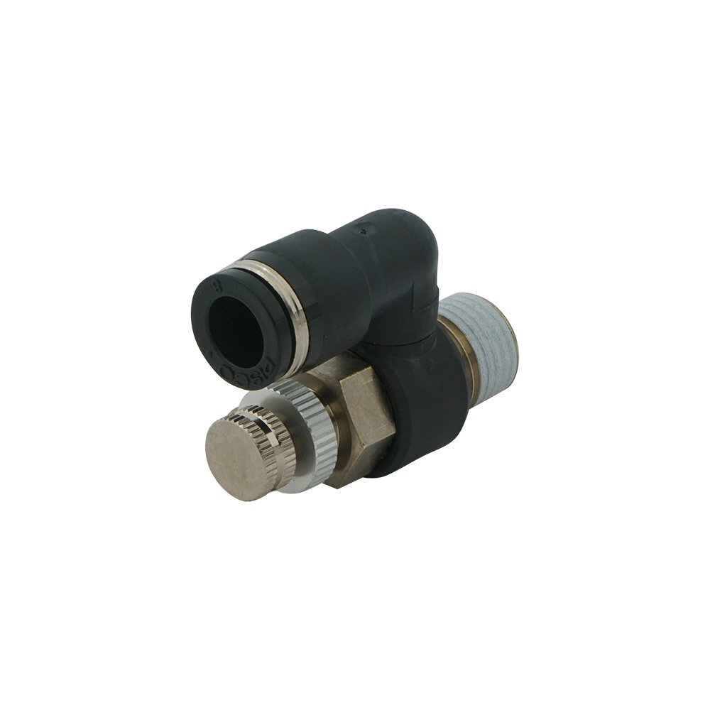 8mm - R1/4" Rotatable Pneumatic Needle Valve