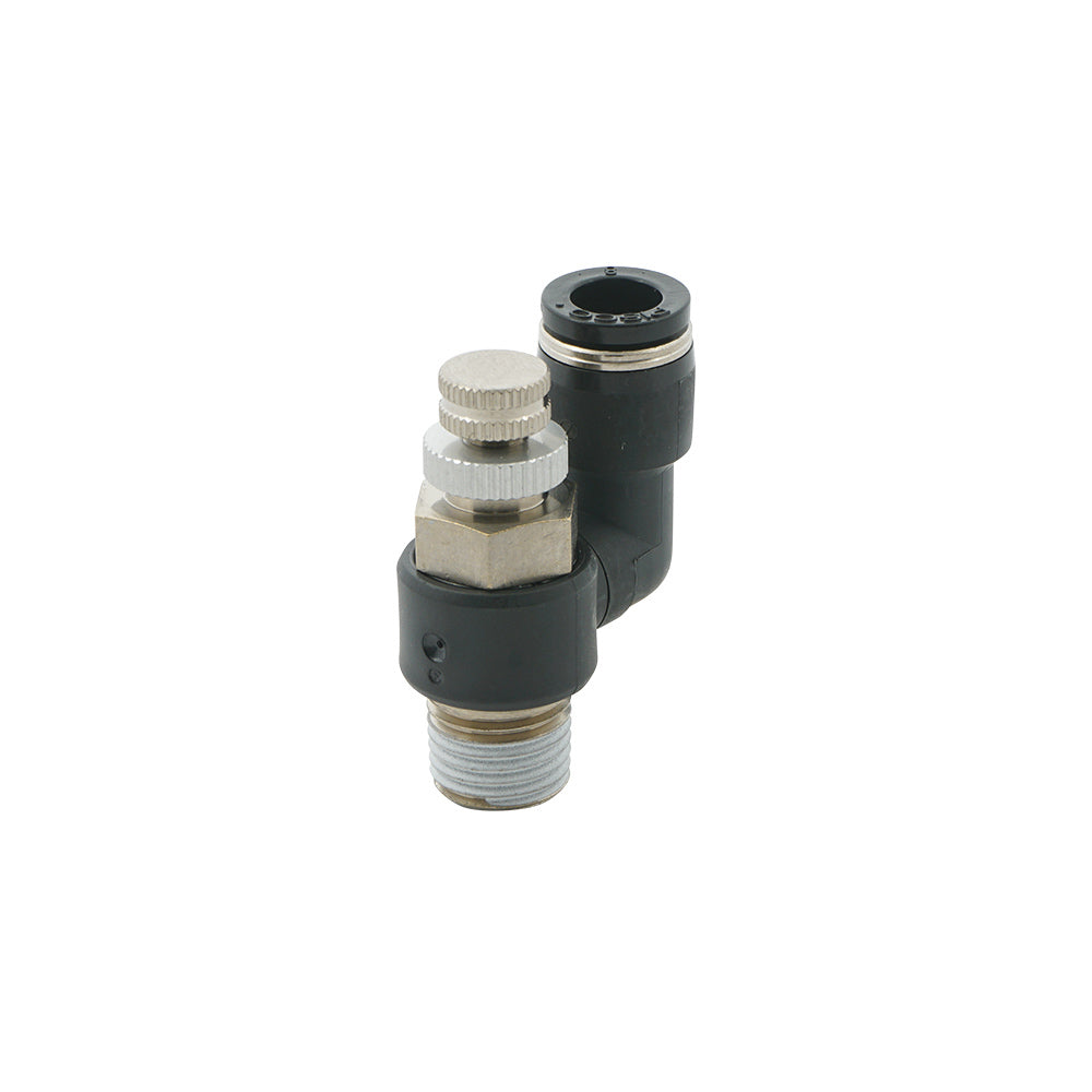 1/4" - R1/8" Rotatable Pneumatic Needle Valve