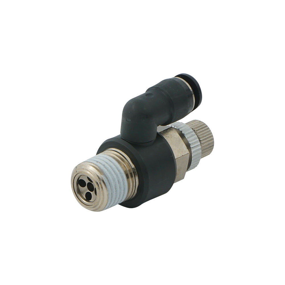 M5 - 1/8" Meter-Out Low Cracking Pressure Rotatable Flow Control Valve