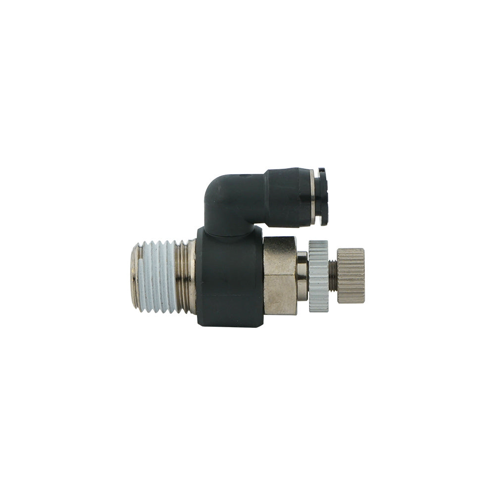 8mm - R1/8" Meter-In Low Cracking Pressure Rotatable Flow Control Valve