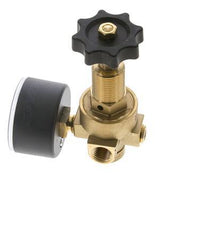Water & Air Pressure Reducer Brass G1/4'' 2.5 l/min 0.5-16 bar/7-232psi