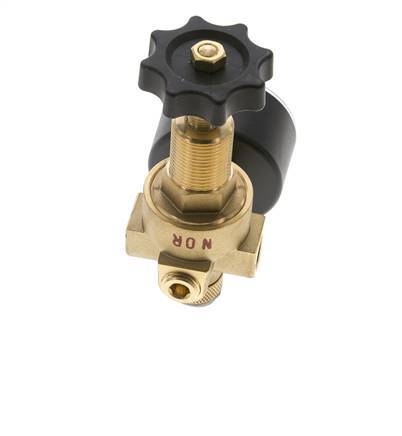 Water & Air Pressure Reducer Brass G1/4'' 2.5 l/min 0.5-25 bar/7-362psi