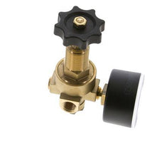 Water & Air Pressure Reducer Brass G1/4'' 2.5 l/min 0.5-25 bar/7-362psi