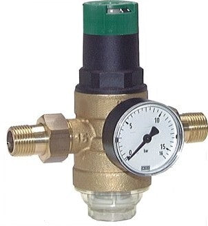 Filter Pressure Reducer Brass R1 1/2'' 210 l/min 1.5-6 bar/22-87psi Drinking Water