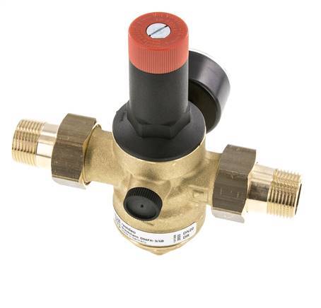 Filter Pressure Reducer Brass R3/4'' 52 l/min 1.5-12 bar/22-174psi Drinking Water