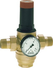 Filter Pressure Reducer Brass R1'' 127 l/min 1.5-12 bar/22-174psi Drinking Water