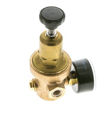 Water Pressure Reducer Bronze G1/4'' 8.3 l/min 1.5-8 bar/22-116psi