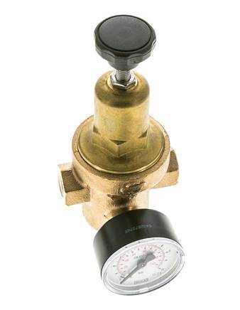 Water Pressure Reducer Bronze G1/4'' 8.3 l/min 1.5-8 bar/22-116psi