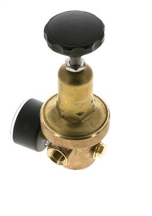 Water Pressure Reducer Bronze G3/8'' 10 l/min 0.2-2 bar/3-29psi