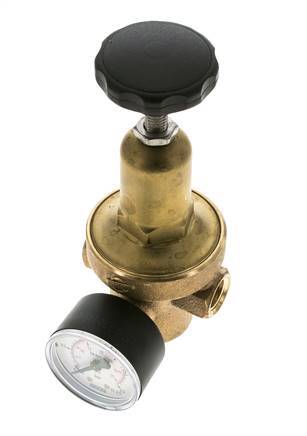 Water Pressure Reducer Bronze G1/2'' 20 l/min 0.2-2 bar/3-29psi