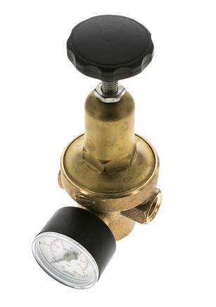 Water Pressure Reducer Bronze G1'' 26 l/min 1.5-20 bar/22-290psi
