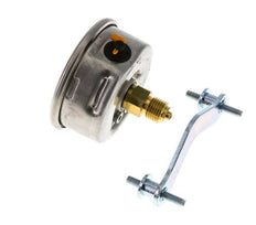 G1/4 Rear Connection Glycerine Pressure Gauge 0 to 10 bar 63mm WIKA