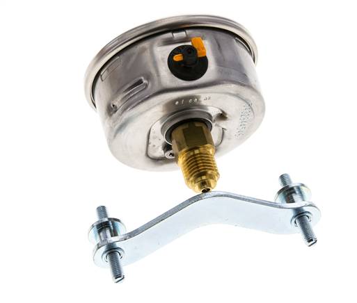 G1/4 Rear Connection Glycerine Pressure Gauge 0 to 1 bar 63mm WIKA