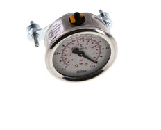 G1/4 Rear Connection Glycerine Pressure Gauge -1 to 0 bar 63mm WIKA