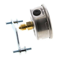 G1/4 Rear Connection Glycerine Pressure Gauge 0 to 40 bar 63mm WIKA