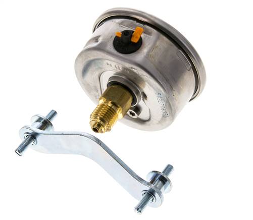 G1/4 Rear Connection Glycerine Pressure Gauge 0 to 4 bar 63mm WIKA