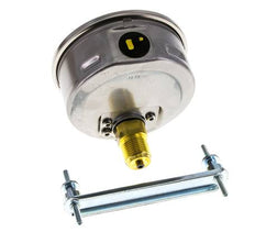 G1/2 Rear Connection Glycerine Pressure Gauge 0 to 600 bar 100mm WIKA