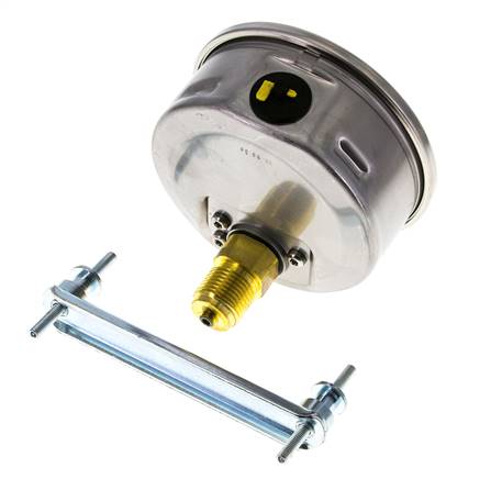 G1/2 Rear Connection Glycerine Pressure Gauge 0 to 600 bar 100mm WIKA
