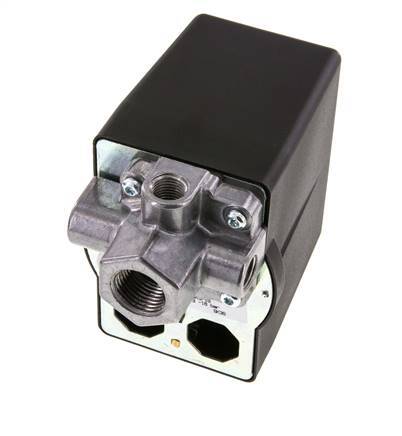 6 to 16bar Compressor Pressure Switch 1xG1/2'' 3xG1/4'' 400VAC | MDR-3-16-K