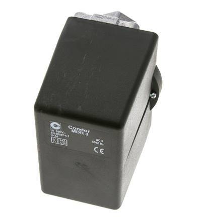 6 to 16bar Compressor Pressure Switch 1xG1/2'' 3xG1/4'' 400VAC | MDR-3-16