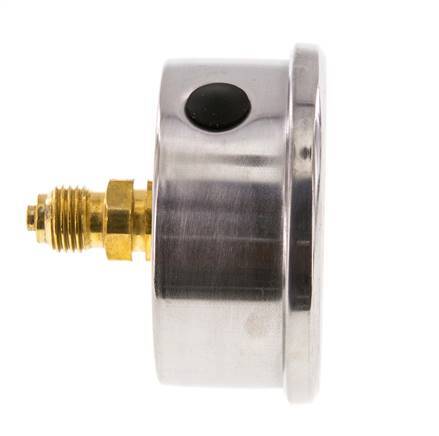 0..160 Bar (0..2321 psi) Glycerin Pressure Gauge Rear Stainless steel/Brass 63 mm Class 1.6