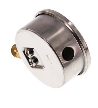 0..160 Bar (0..2321 psi) Glycerin Pressure Gauge Below Stainless steel/Brass 63 mm Class 1.6