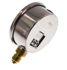 0..1 Bar (0..15 psi) Glycerin Pressure Gauge Below Stainless steel/Brass 63 mm Class 1.6