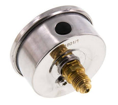 0..25 Bar (0..363 psi) Glycerin Pressure Gauge Rear Stainless steel/Brass 63 mm Class 1.6